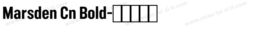 Marsden Cn Bold字体转换